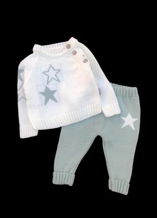 Костюм 2в1: світшот, штани "зірка" трикотажна в'язка тм "becol" (реглан або світшот і штани)