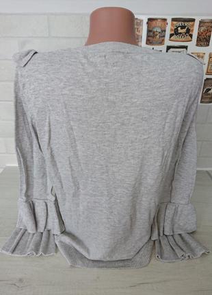 Красивый серый свитер кофта р.44 /46 джемпер пуловер2 фото
