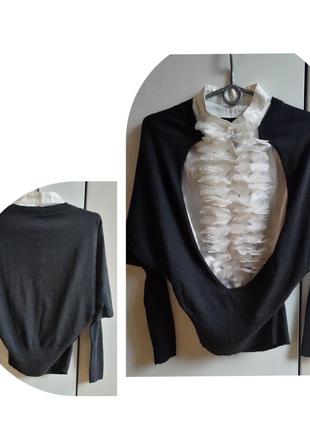 Джемпер блуза з рюшами