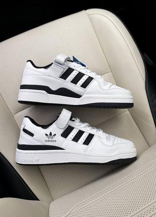 Кроссовки adidas forum white black