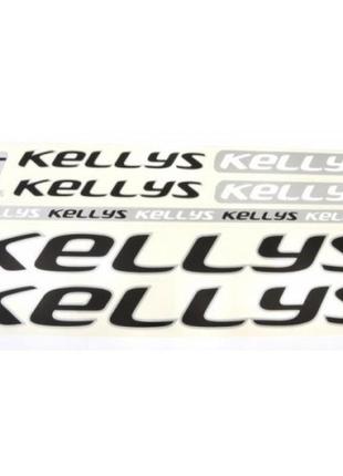 Наклейка kellys на раму велосипеда чорний (nak025)