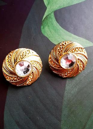Красивые винтажные серьги