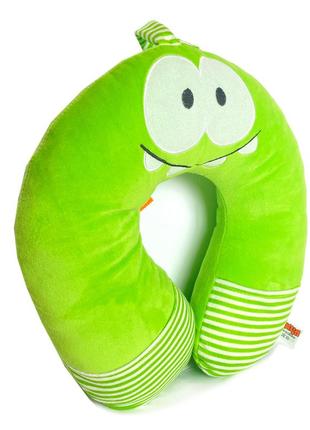 Мягкая игрушка подушка-подголовник ам-ням детская, сонька, зеленая, копиця, 35см, (00295-94)2 фото