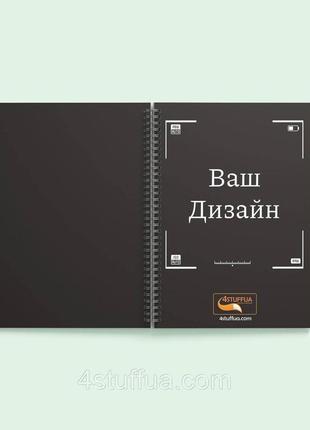 Блокнот на пружине a5 "4su_nba5ssc_0123", 50 листов, картонная обложка с ламинированным покрытием.