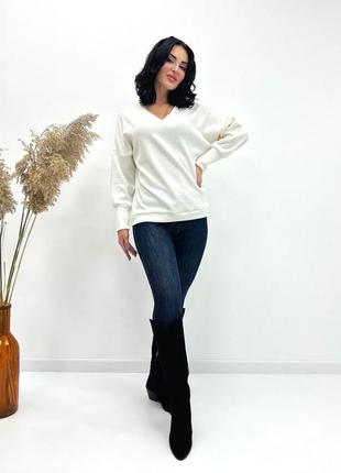 Женский пуловер из ангоры "lamia" + большие размеры3 фото