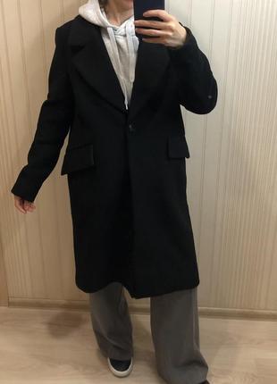Пальто шерстяное от h&m,размер м.1 фото