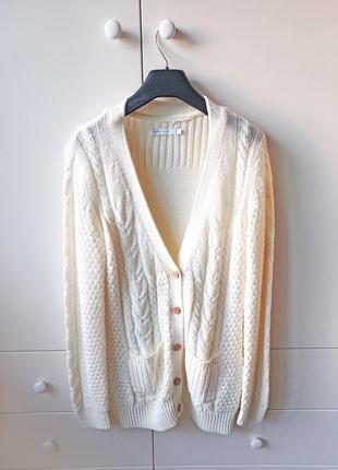 В'язана кофта молочна кардиган only