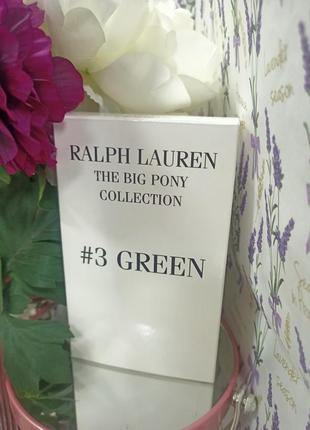 Туалетна вода ralph lauren the big pony collection #3 green 125 мл тестер2 фото