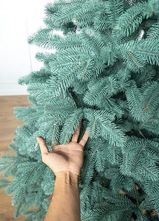 Акція! ялинка штучна лита зелена блакитна 1,5м 1,8м 2,1м 2,3м 2,5м 3м