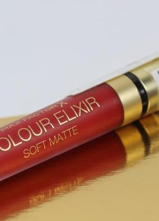 Матовая жидкая темная красная коричневая ягодная помада макс фактор max factor colour elixir soft matte lipstick5 фото