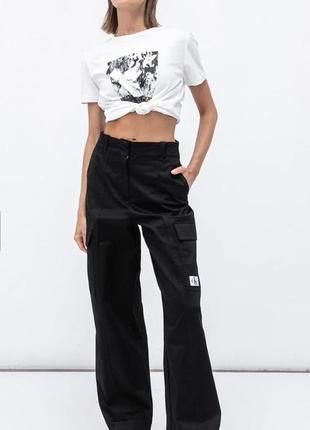 Джинсы calvin klein черные, размер xs
