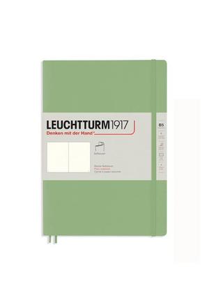 Блокнот leuchtturm1917 muted colours, composition (b5), м'яка обкладинка, sage, чисті аркуші (363929)