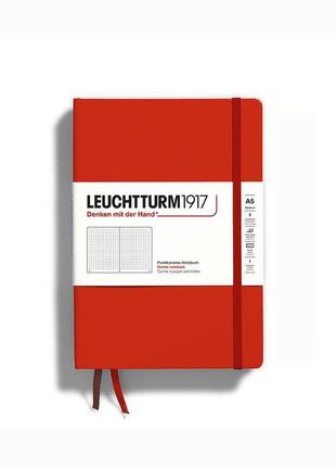 Блокнот leuchtturm1917, средний, fox red, точка (367251)