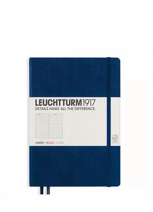 Блокнот leuchtturm1917 середній, темно-синій, лінія (342922)