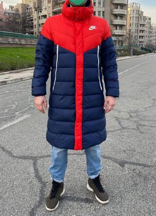 Нова чоловіча пухова парка nike3 фото