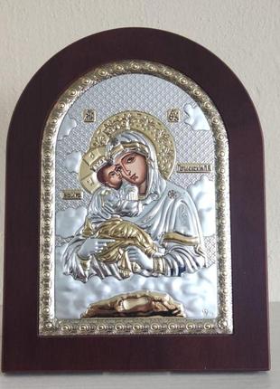 Грецька ікона prince silvero божа матір почаївська 15x21 см ma/e1151bx 15x21 см