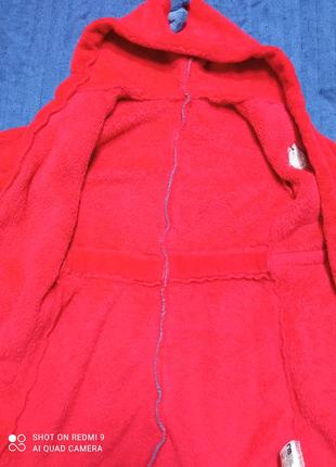 Теплый флисовый халат с капюшоном4 фото