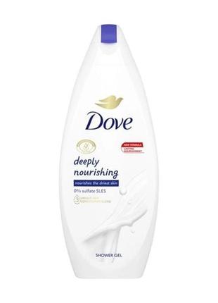 Dove  250 мл крем-гель для душу "глибоке живлення і зволоження" дав3 фото