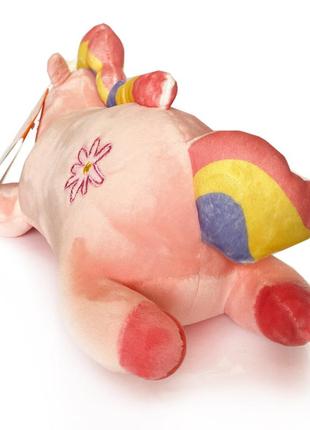 Мягкая игрушка лошадка, единорог, розовый, радуга, плюш, копиця, украина, 30 см (00080)2 фото
