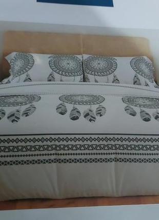 Белая ловец снов натуральная хлопковая ранфорс постельного шкафчика/двухспальная/евро/семейная4 фото