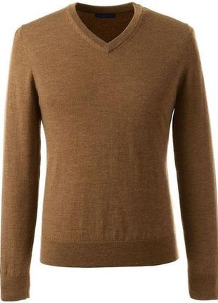 Шерстяной пуловер цвет какао меринос paul costelloe pure merino