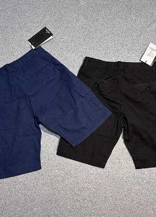 Norozo джинсовые шорты мужские котоновые котон синие черные карго6 фото