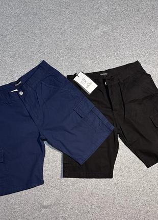 Norozo джинсовые шорты мужские котоновые котон синие черные карго7 фото