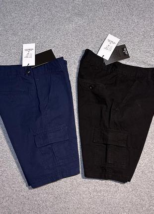 Norozo джинсовые шорты мужские котоновые котон синие черные карго8 фото