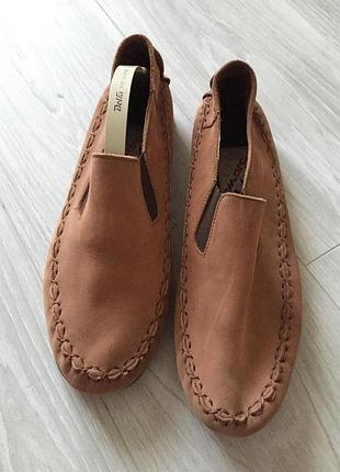 Кожаные туфли мокасины clarks2 фото