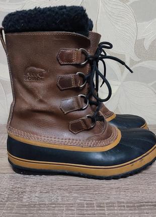 Зимові чоловічі термо чоботи сапоги снігоходи sorel waterproof size 421 фото