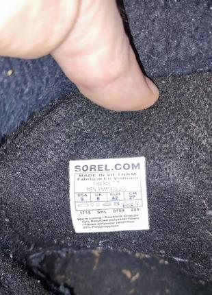 Зимові чоловічі термо чоботи сапоги снігоходи sorel waterproof size 426 фото