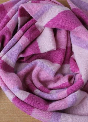 Кашемировый вязаный шарф в полоску непал , пашмина, кашемир1 фото