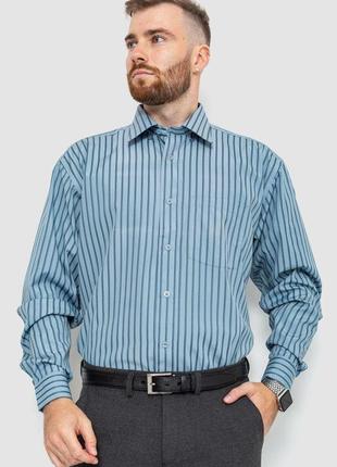 Сорочка в смужку з довгим рукавом ag-0002179-уцінка, колір сірий