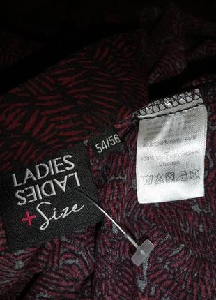 Натуральная-100% вискоза,удлинённая блузка-туника,мега батал,ladies + sin8 фото