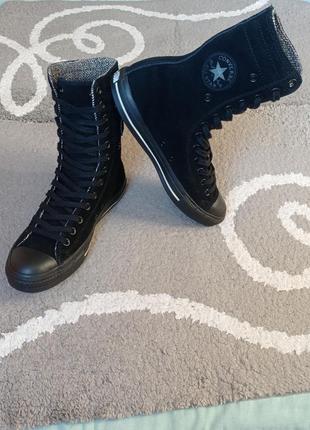 Чобітки з натуральної замши converse all stаr p 42,5