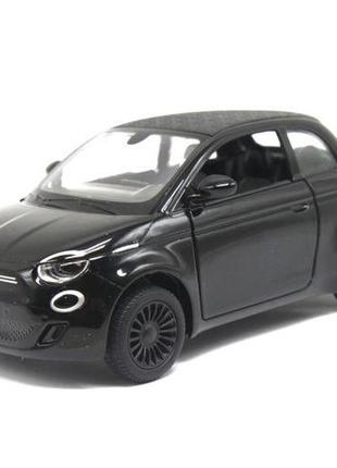 Машинка металлическая "fiat 500e", черный1 фото