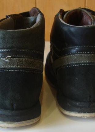 Ботинки кожаные черные ортопедические duna италия 32 стелька 21 см6 фото