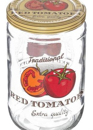 Банка herevin decorated jar-tomato 0.66 л (332367-051)