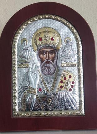 Грецька ікона prince silvero святий миколай ma/e1108bx 15х21 см
