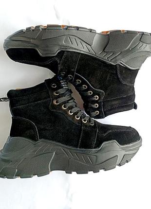 ❄️❄️❄️кроссовки зимние 👍натуральная замша