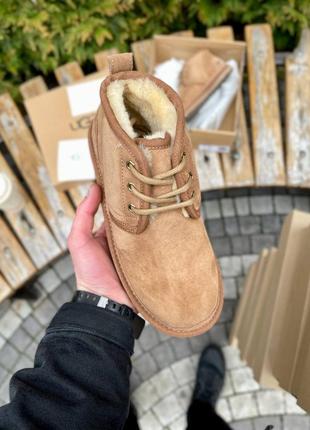 Уги ugg neumel chestnut suede угги натуральна овчина4 фото