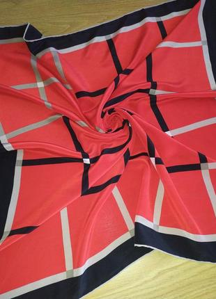 Стильный винтажный шелковый платок