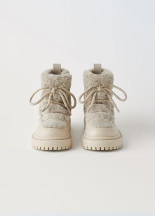 Зимние ботинки zara
