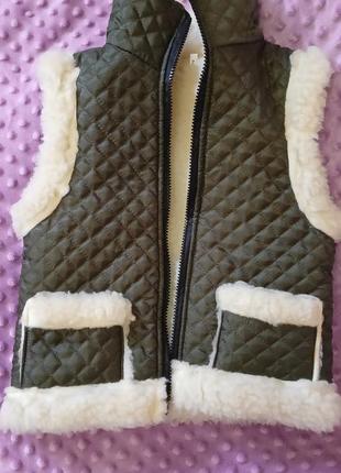 Жилетка из овчины от 86-116 см