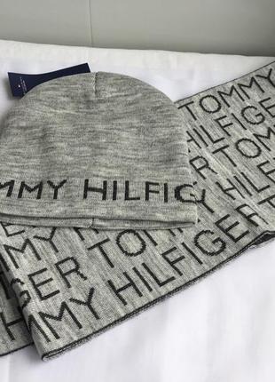 Шапочка тёплая tommy hilfiger комплект новая9 фото