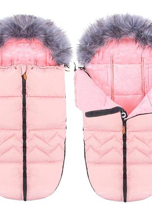 Детский конверт для коляски, санок, переносок и кроваток 4 в 1 springos sb0022 pink розового цвета лучшая цена