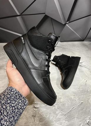 Зимние мужские ботинки nike black (мех) 41-42-43-44-45