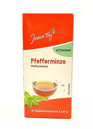 Чай пакетований jeden tag pfefferminze (м'ятний), 50 г (25шт*2г)