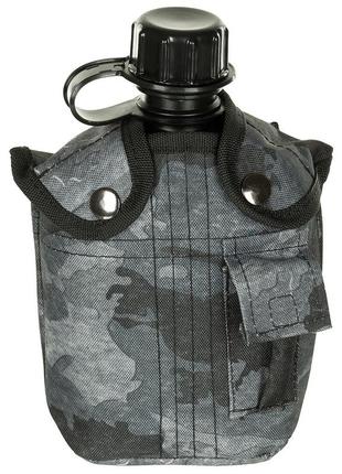 Фляга 1л пластикова в найлоновому чохлі, hdt камуфляж le mfh лучшая цена с быстрой доставкой по украине
