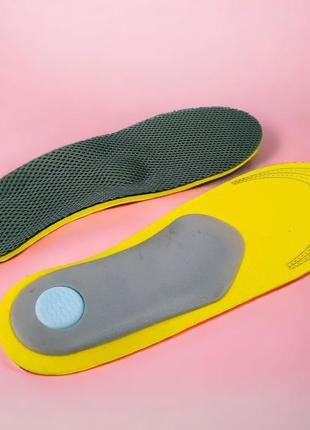 Ортопедические стельки для обуви premium с 3d супинатором мужские 40-45 размер 25.5 - 29.0 см1 фото